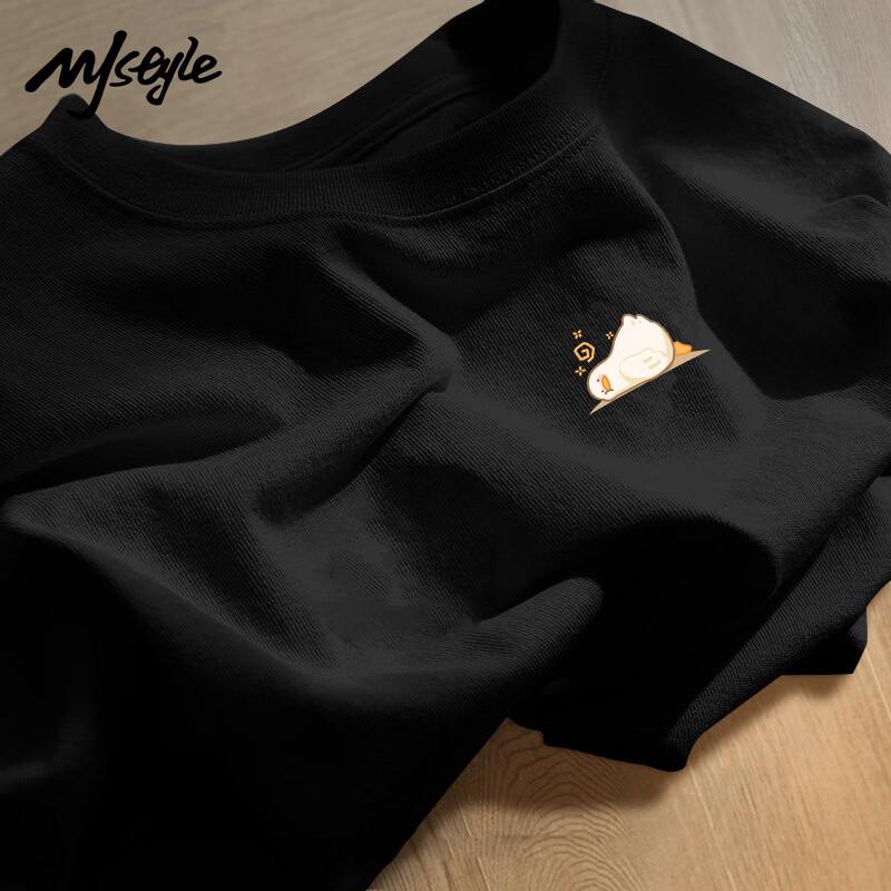 

Женская футболка MJ STYLE из чистого хлопка с опущенными плечами L