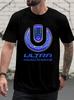 Ultra Music Festival Graphic T-shirt - Vibrant Neon Print Short Sleeve Tee