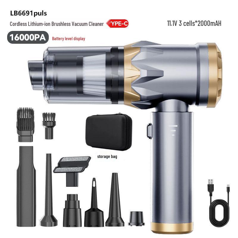 Powerful Wireless Handheld Car Vacuum Cleaner – Strong Suction, Rechargeable, for Interior and Household Use