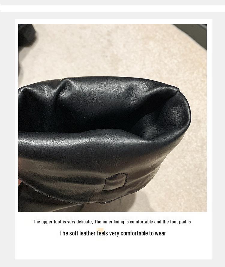 Damen Retro Cowboy Stiefel mit spitzer Zehenpartie - Herbst/Winter 2025 Klobiger Absatz, Kniehoher Reiterstil