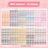 1 Set Waterproof Cute Nose Gag Notebook Storage Book Stickers Nail Art Stiers Girls Cartoon Decorative Patches Prank Toys