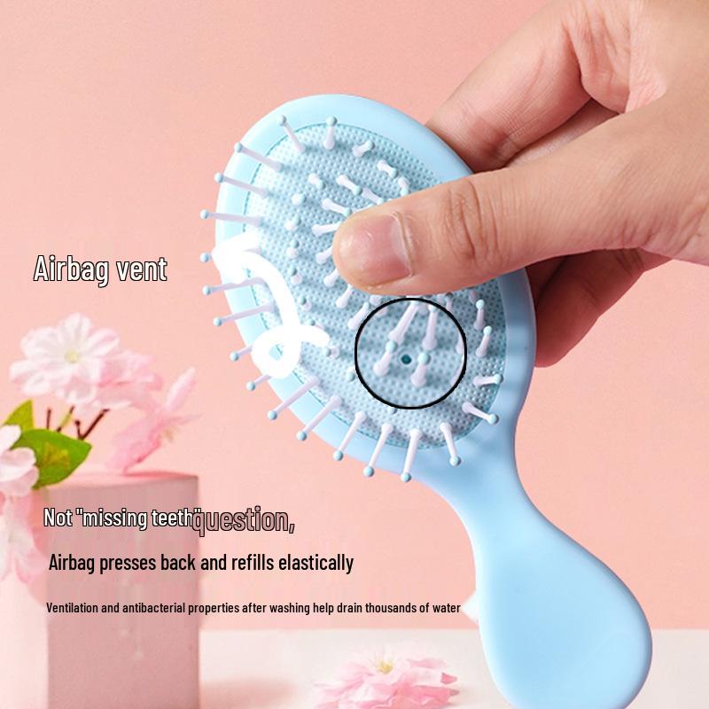 Mini Cute Cartoon Girl Air Cushion Massage Comb