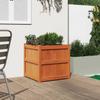 Plant Pot Wax Brown 60 X 60 X 60 Cm Solid Pine Wood