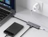 Ugreen 4-Port USB 3.2 Gen 1 Hub with Micro USB Power, Gray - Model CM219 50985