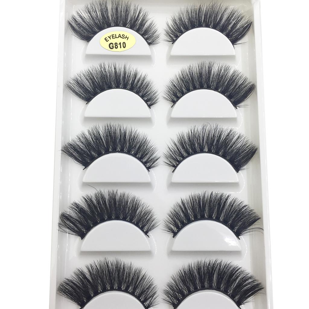 10 styles 5 Pairs Natural 3D Mink False Eyelashes Soft Wispy Fluffy Lashes Make up Faux Fake Eye Lashes Cils Maquillaje