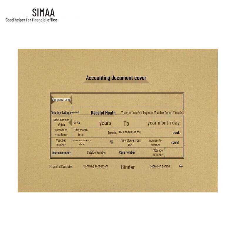 SIMAA A4 Accounting Voucher Covers