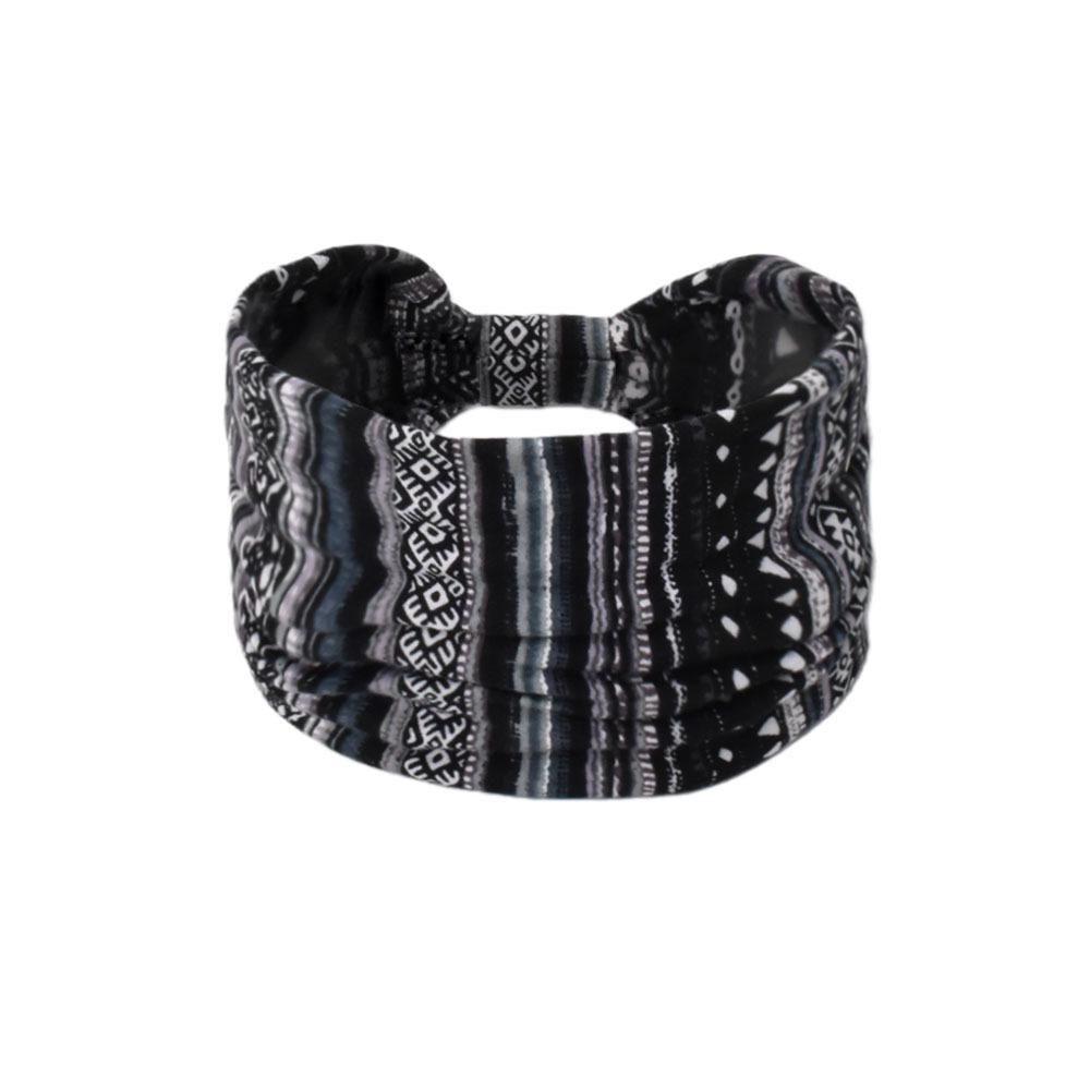 Women's Paisley Sport Yoga Headband - Sweat-Absorbing, Elastic Cotton, Bohemian Style