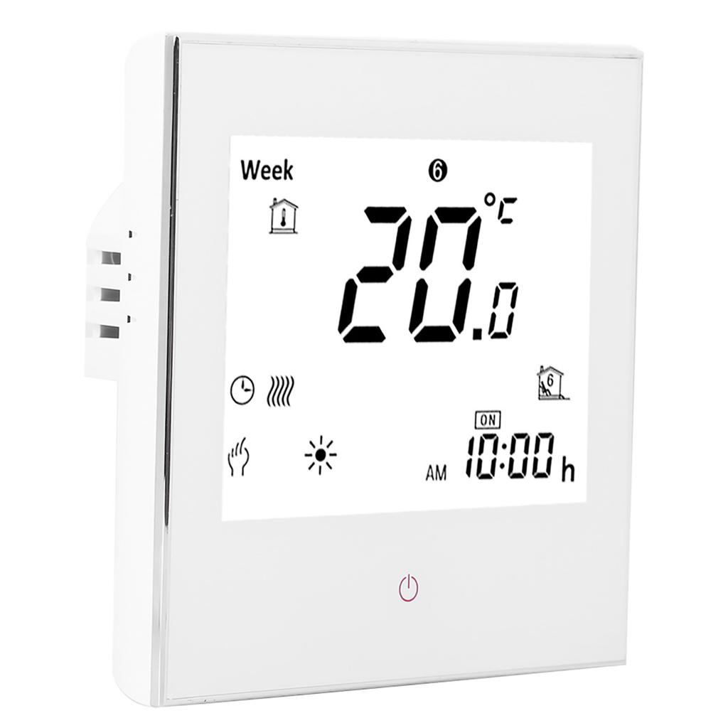 Heating Room Thermostat Weekly Programmable LCD Display Touching Screen 5A AC110‑230V
