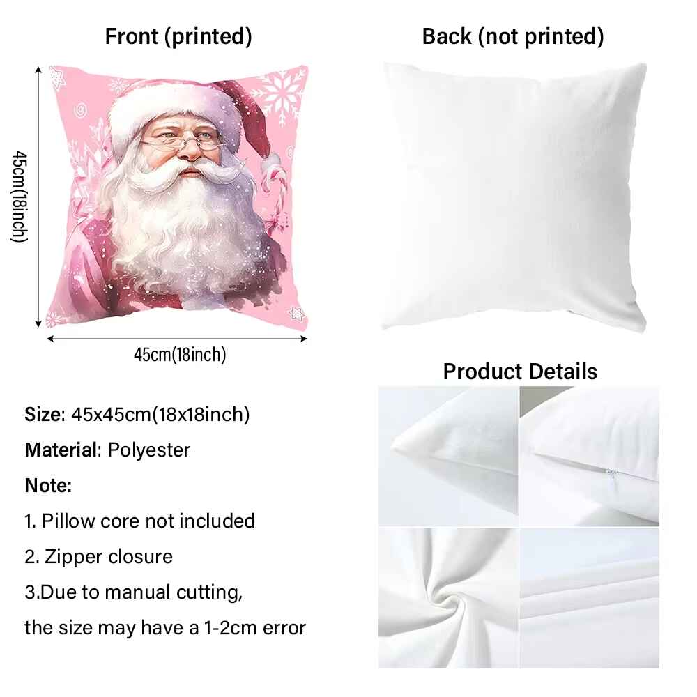 Cute Highland Cow Design 2D Flat-Printed Pillow Cover for Home Decor Sofa Cushion Cover, Home Decoration, 2D Printing