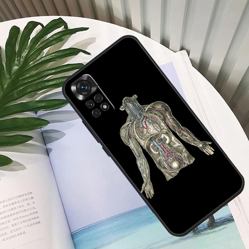 Human Anatomy Funda For Xiaomi Redmi Note 11 10 12 13 14 15 Pro Plus Case For Redmi 15C 10C 13C 12C 14C 15