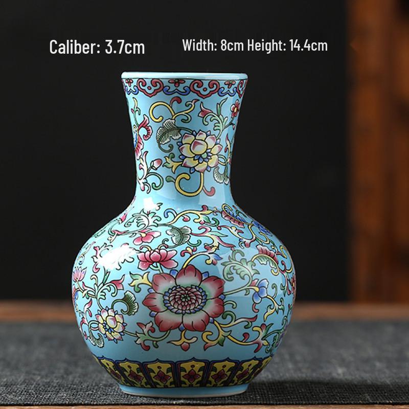 Antique Blue and White Chinese Porcelain Vase - European & American Handicraft for Flower Arrangements
