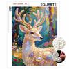 Majestic Deer Pearl Kit 5D Round Rhinestone Art Handmade Wall Picture Elegant Home Decor Present for Daily and Holiday Use
