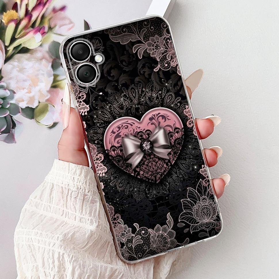 Casing Popular Rose Girl Painted Cover For Samsung Galaxy A06 Soft Silicone Phone Case For Samsung A05 A06 Back Cover Capa Bags