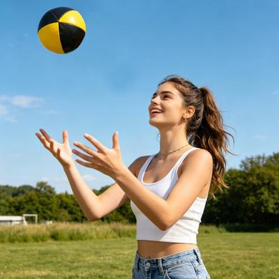 3PCS Toy Ball PU Soft Touch Filled with Fine Particles Design Toy Bright Colored Coordination Improvement Toy Balls for Kids And Adults Outdoor Games