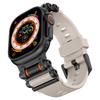 Silicone Strap For Apple Watch Ultra 2 Band 49mm Rugged metal+rubber Bracelet iWatch Series 10 9 6 3 7 8 SE 44mm 45mm 46mm bands