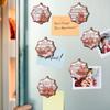 3D Wooden Musical Christmas Tree Ornament & Magnetic Refrigerator Sticker