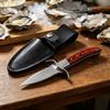 Cuchillo Profesional para Ostras, Herramienta Abridora de Mariscos de Acero Inoxidable de Alta Resistencia, Cuchillo para Abrir Mariscos para Ostras Almejas Vieiras