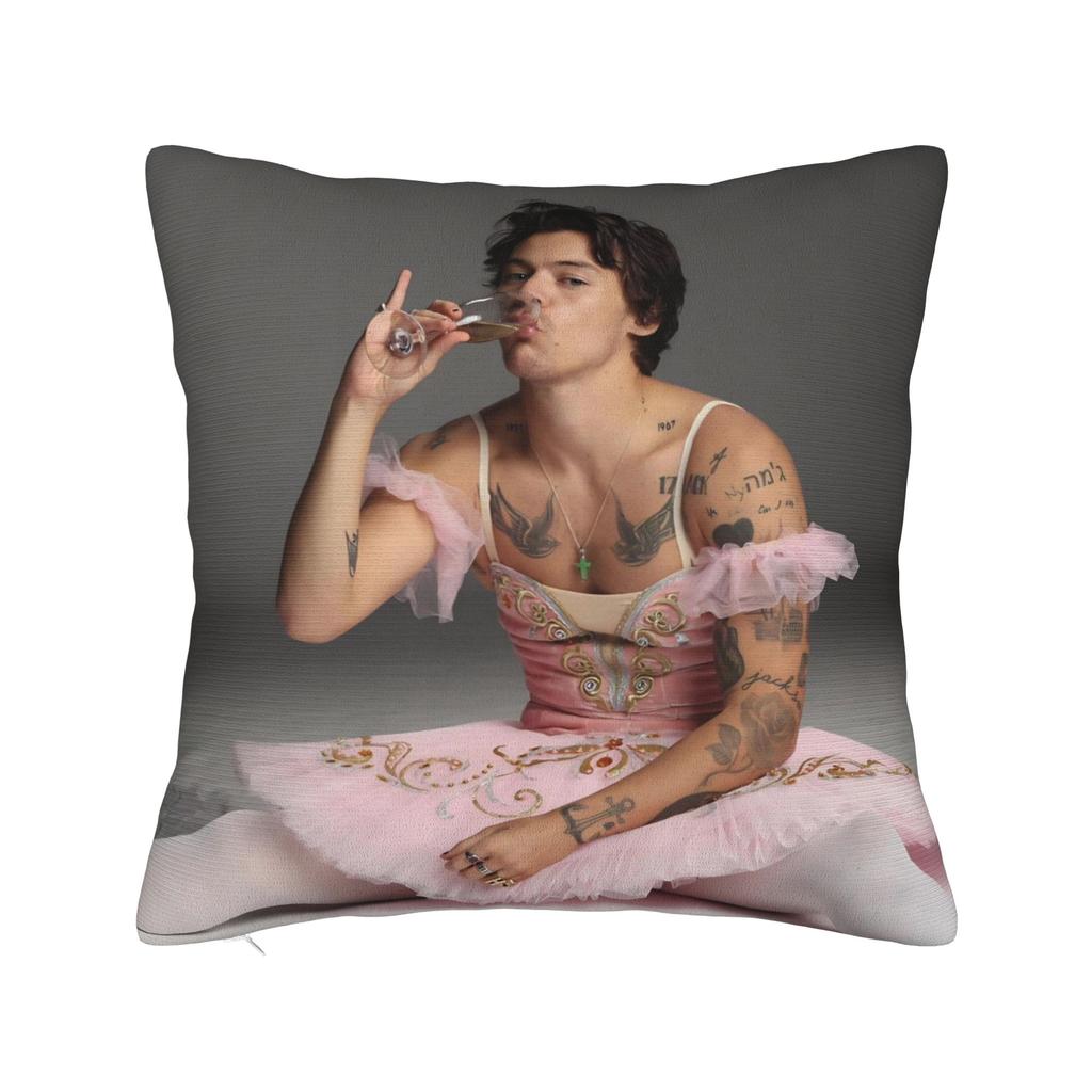 Kiss All The Time Disco Pillowcase Polyester Cushion Cover Gift Harrys Music Styles Pillow Case Cover Home Zippered cm