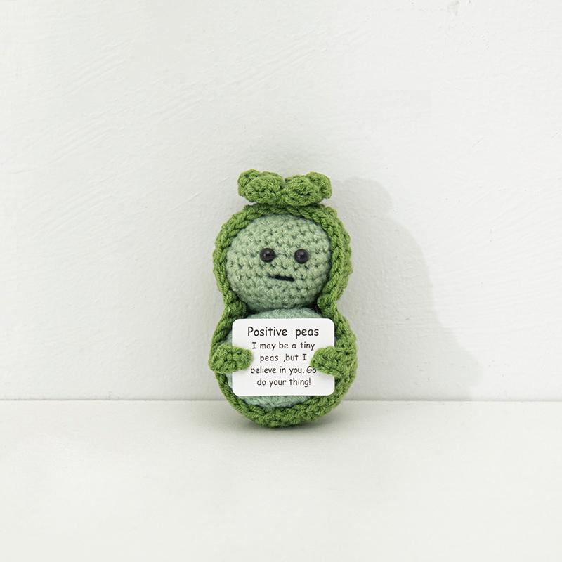 Häkeln Positive Energie Tier Mini Taschenkuss Handgemacht Plüsch Gestrickte Kartoffeln Handgewebt Schreibtischdekoration Weihnachtsdekoration