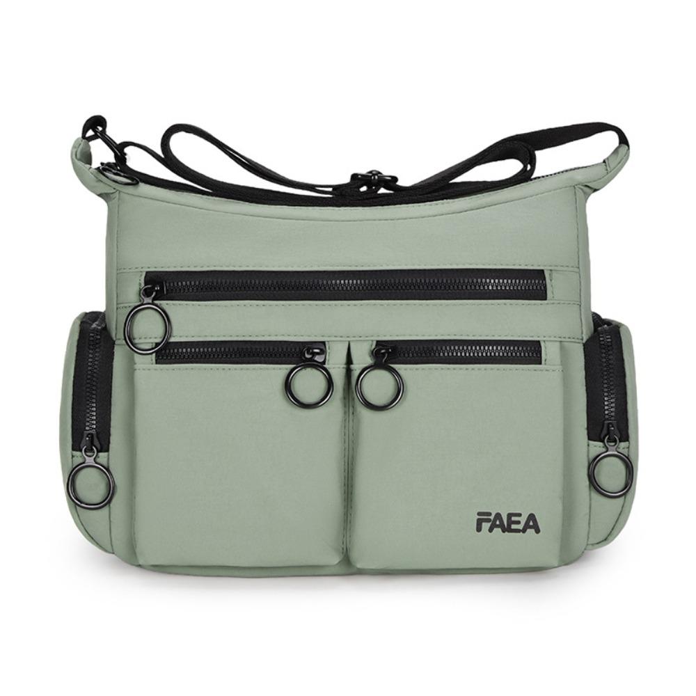 Multi-pockets Men s Crossbody Bag Large Capacity Adjustable Shoulder Strap Single Shoulder Bag Waterproof Casual Bag Travel зелёный