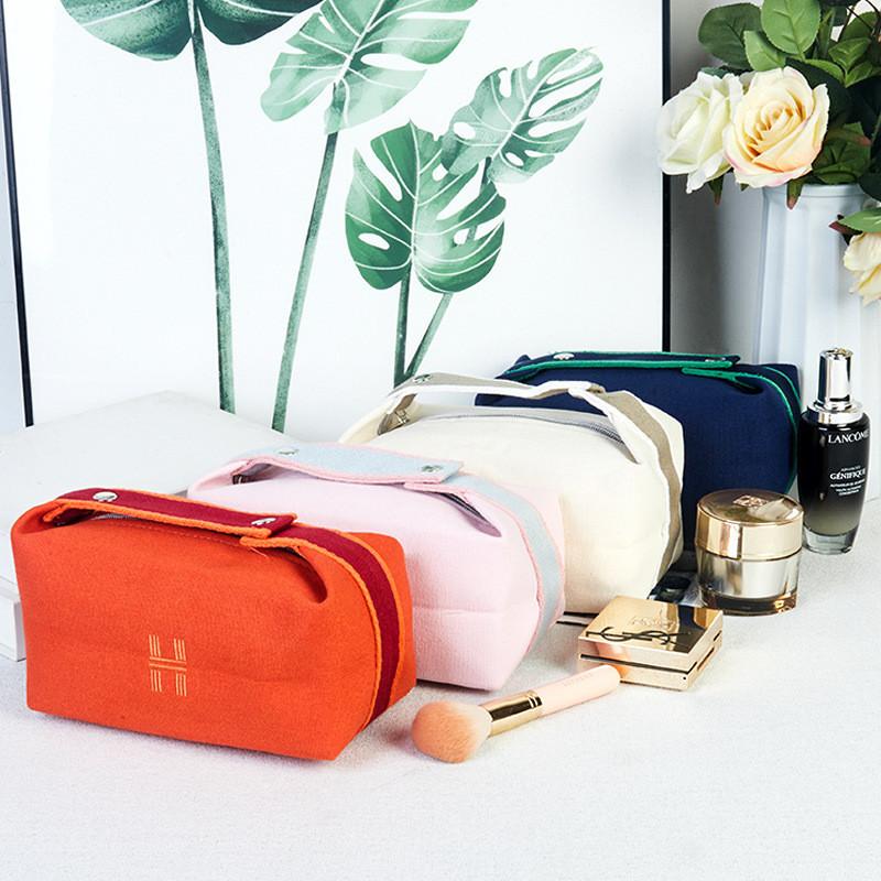 Canvas Travel Makeup Bag With Multiuse Storage For Home And Onthego Comfort