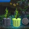 4PCS Glass Pot Hanging Aquarium Plant Holder Water Plant Stand Fish Tank Plant Cup  for Fish Tank