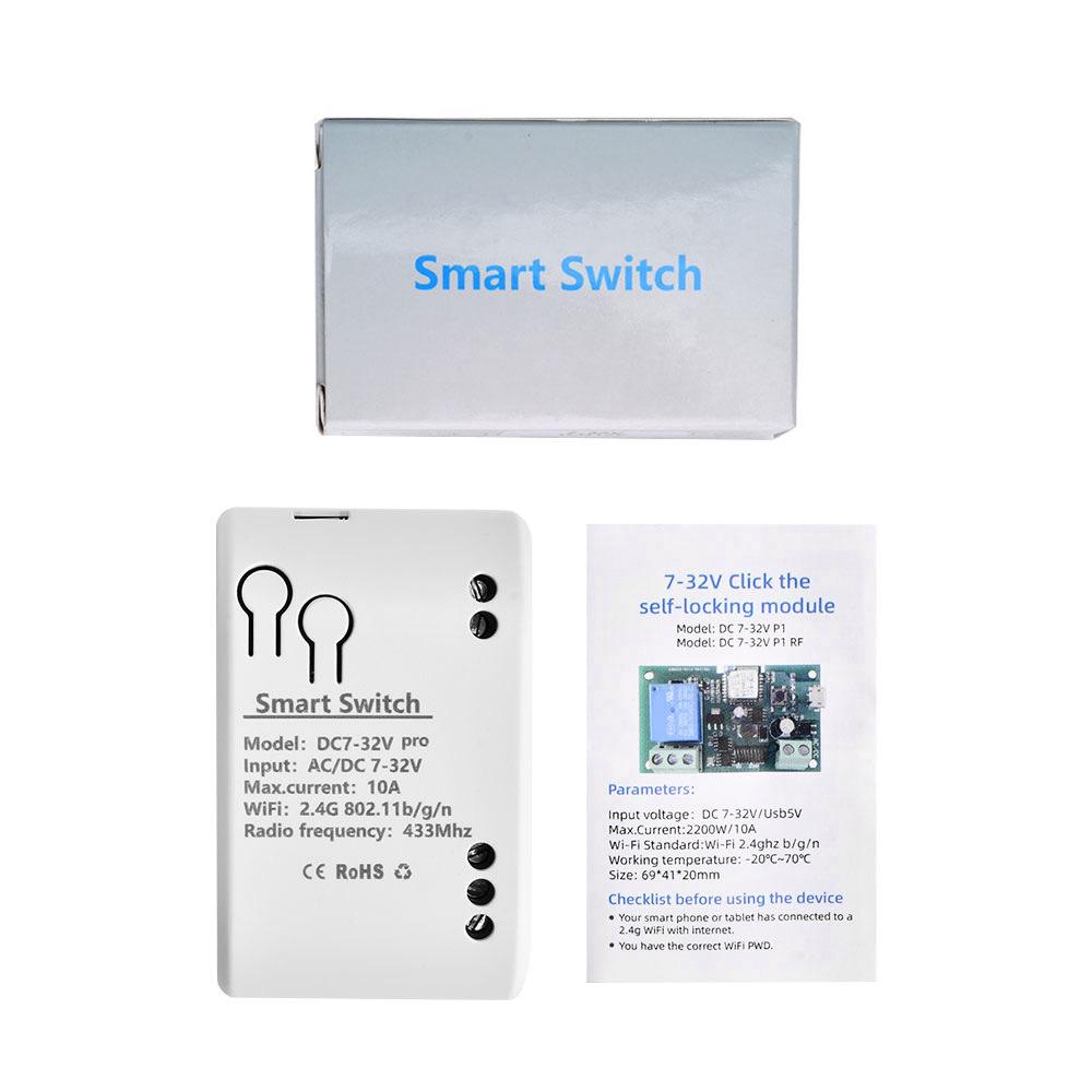 12V WiFi Remote Control Relay Switch for Access Control and Door Locks