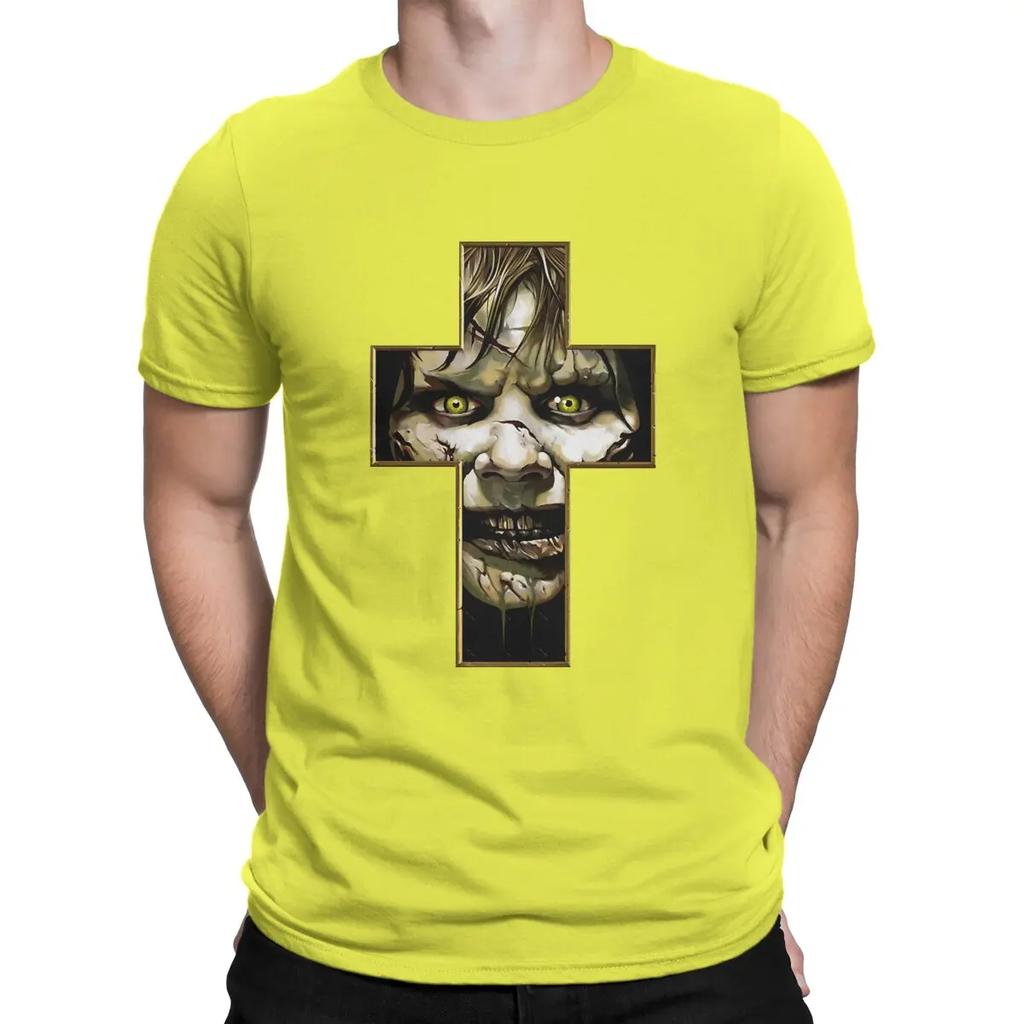 Cool Funny T-Shirt Men Round Collar 100% Cotton T Shirts T-The Exorcist Short Sleeve Tees Original Clothes