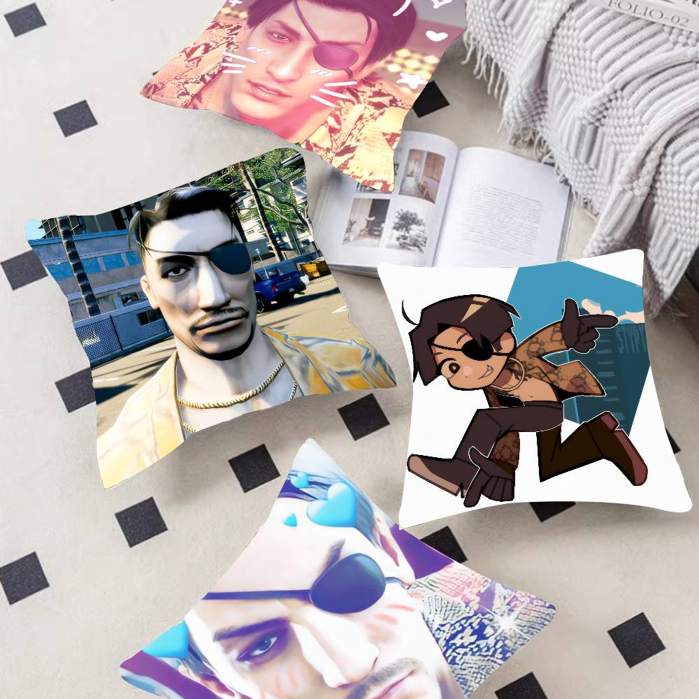 Anime Goro Majima Yakuza Meme Pillow Cushion Cover Pillowcase Living Room Sofa Home Decor