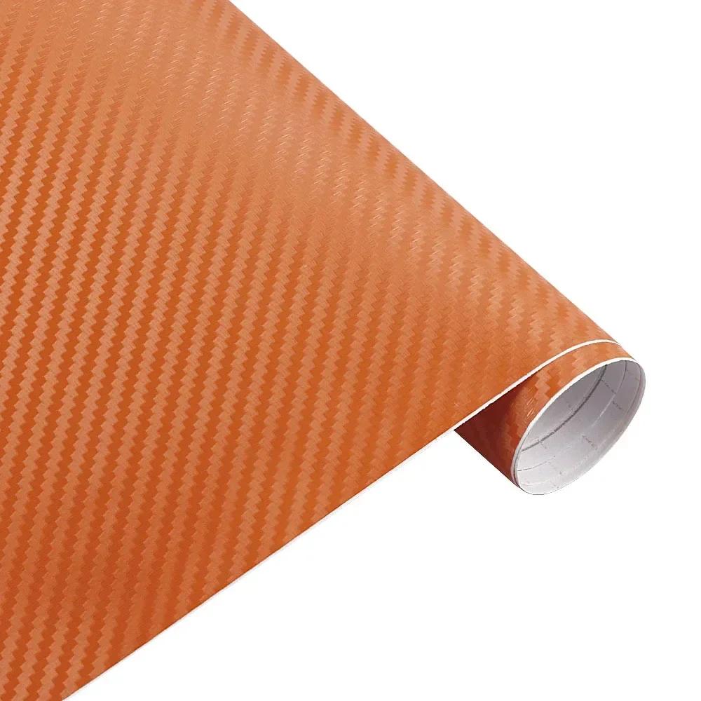 25cmx200cm 3D Carbon Fiber Vinyl Film Car Motorcycle Sticker Waterproof Decorative Adhesive Protector Film Car Accessories