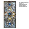 Window Privacy Film Sun Blocking Stained Glass Floral Window Decals Removable Static Clings