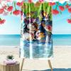 Diddl the Jumping Mouse2 Print Beach Towel, Large Soft Quick Dry Towel for Beach Camping Swimming