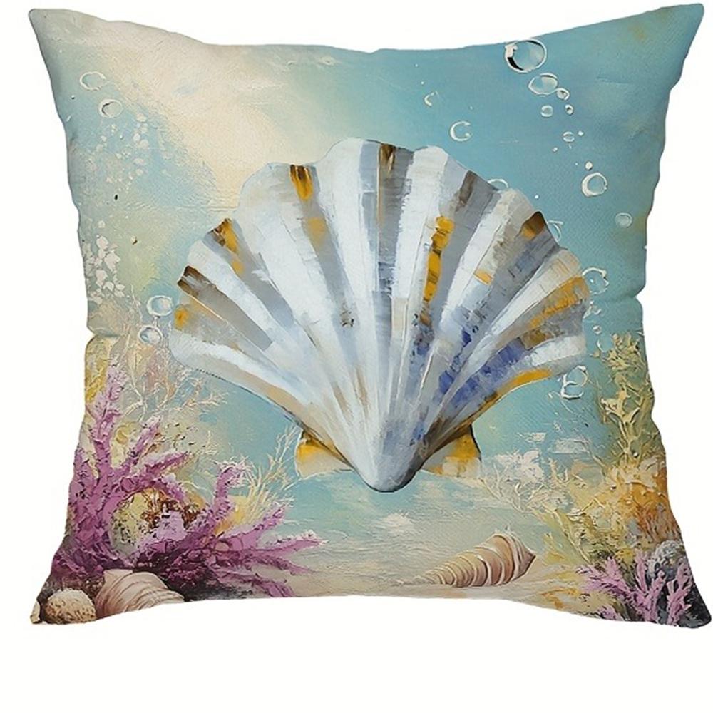 

Dreamy Oceanic Vibe Pillow CoversLiving room sofa cushion cover, soft and comfortable, bedroom room decoration 16x16Inch