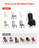 100 Pcs Black Chair Covers, Polyester Spandex Chair Cover, Stretch Slipcovers for Wedding Party Dining Banquet Flat-Front Chair Covers, Fits Chair