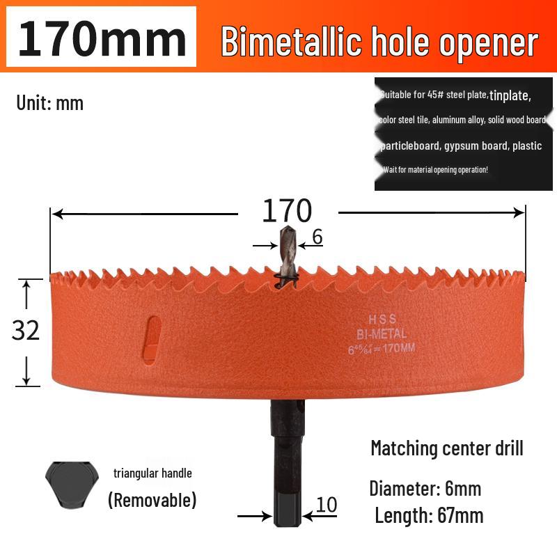 High-Quality 75mm Wood & Plasterboard Hole Saw Drill Bit for Downlights