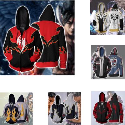 3D-Modespiel Tekken Bedrucktes Cosplay-Kostüm Lässige Sportjacken Hoodie-Sweatshirts