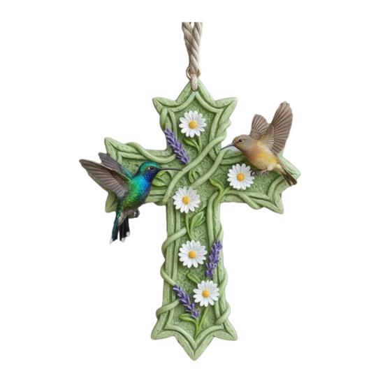 Bird Christmas Ornament Christian Symbol Hanging Decoration Bird And Faith Token Ornament for Xmas Tree