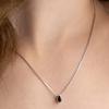 Tatiana (925 Silber) Mini Wassertropfen Anhänger Halskette NZ2516 Onyx