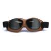 Retro Goggles, Motorcycle Riding Goggles Leather Frame UV Protection Locomotive Modification Accessories