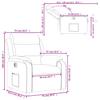 Electric Recliner Chair Black Fabric