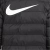 Nike Logo Printed Thickened Warm Stand Collar Down Jacket Kids Outerwear Black FB0533-010