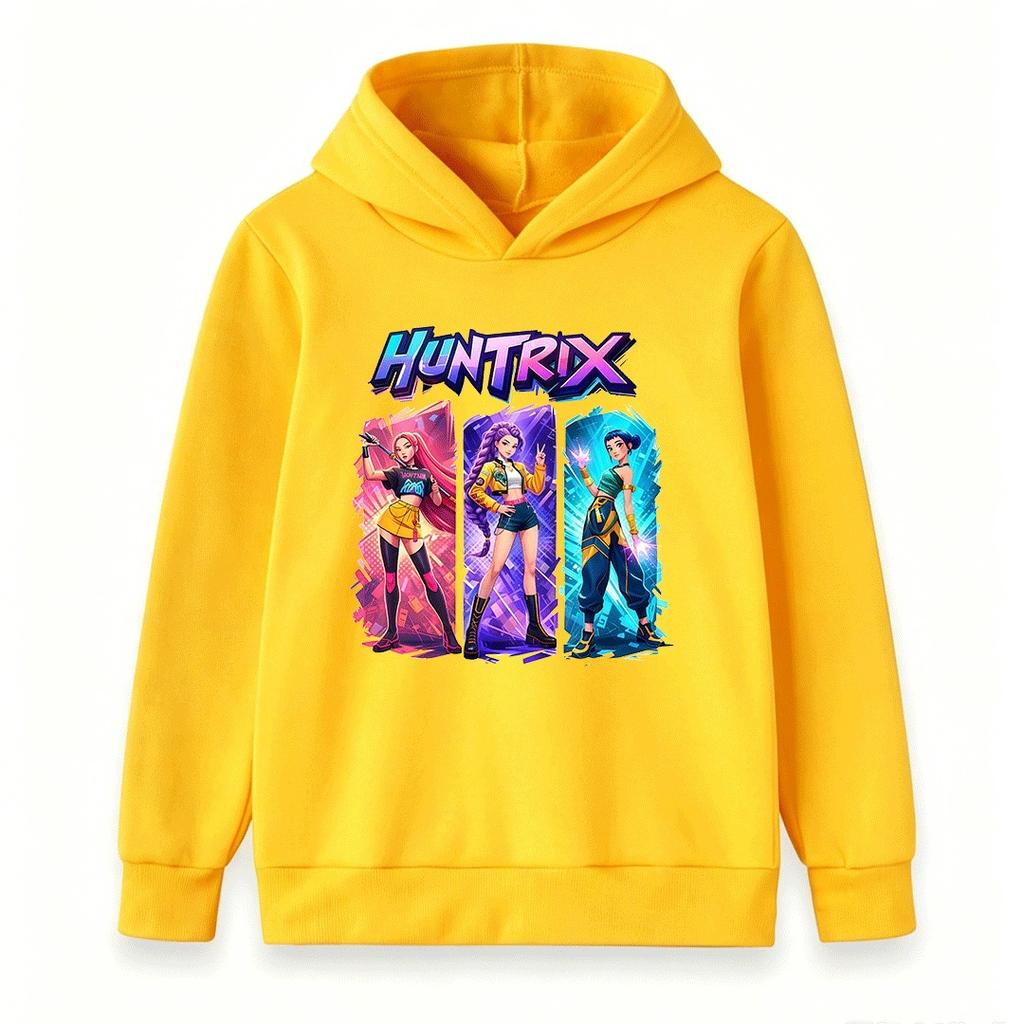 Kids Boys Girls Hoodie Cool Anime Character Printed Long Sleeve Casual Pullover Sweatshirt For Youth Daily Wear