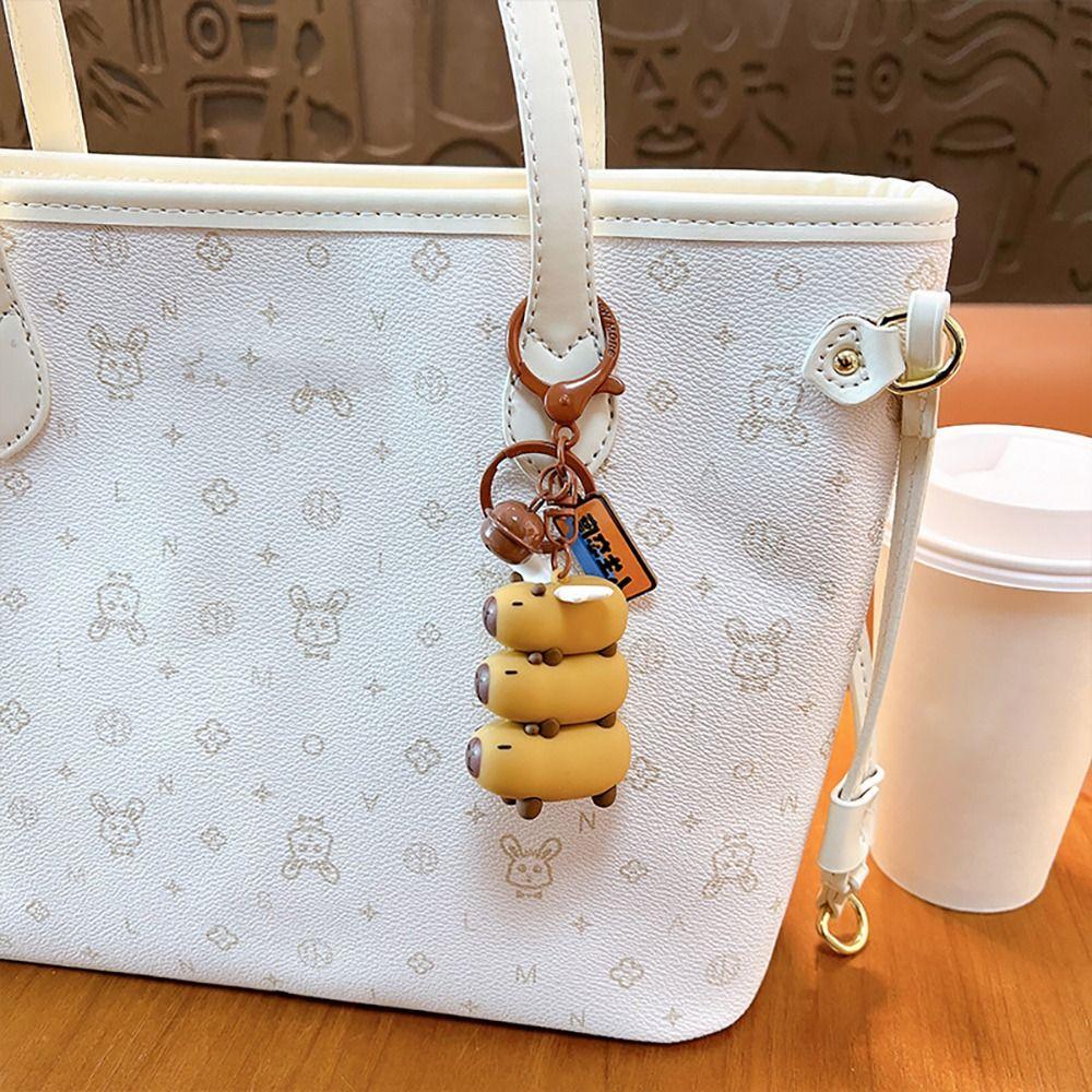 

Cartoon Capybara Keychain Creative Bag Pendant Cute Animal Keyring Car 1