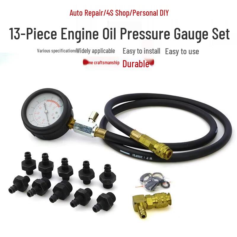 Automotive Engine Oil and Fuel Pressure Tester