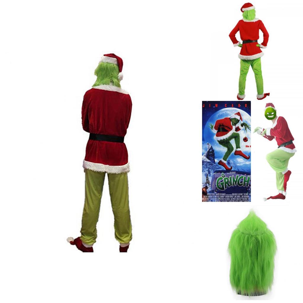 Movie-inspired Grinch Costume Suit For Masquerade Costume Parties