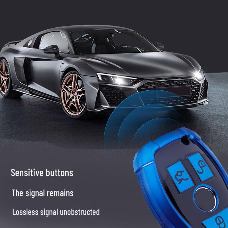 Mercedes Key Cover for E-Class, C-Class, C200L, CLA, GLA200, GLC260L, and GLS Models