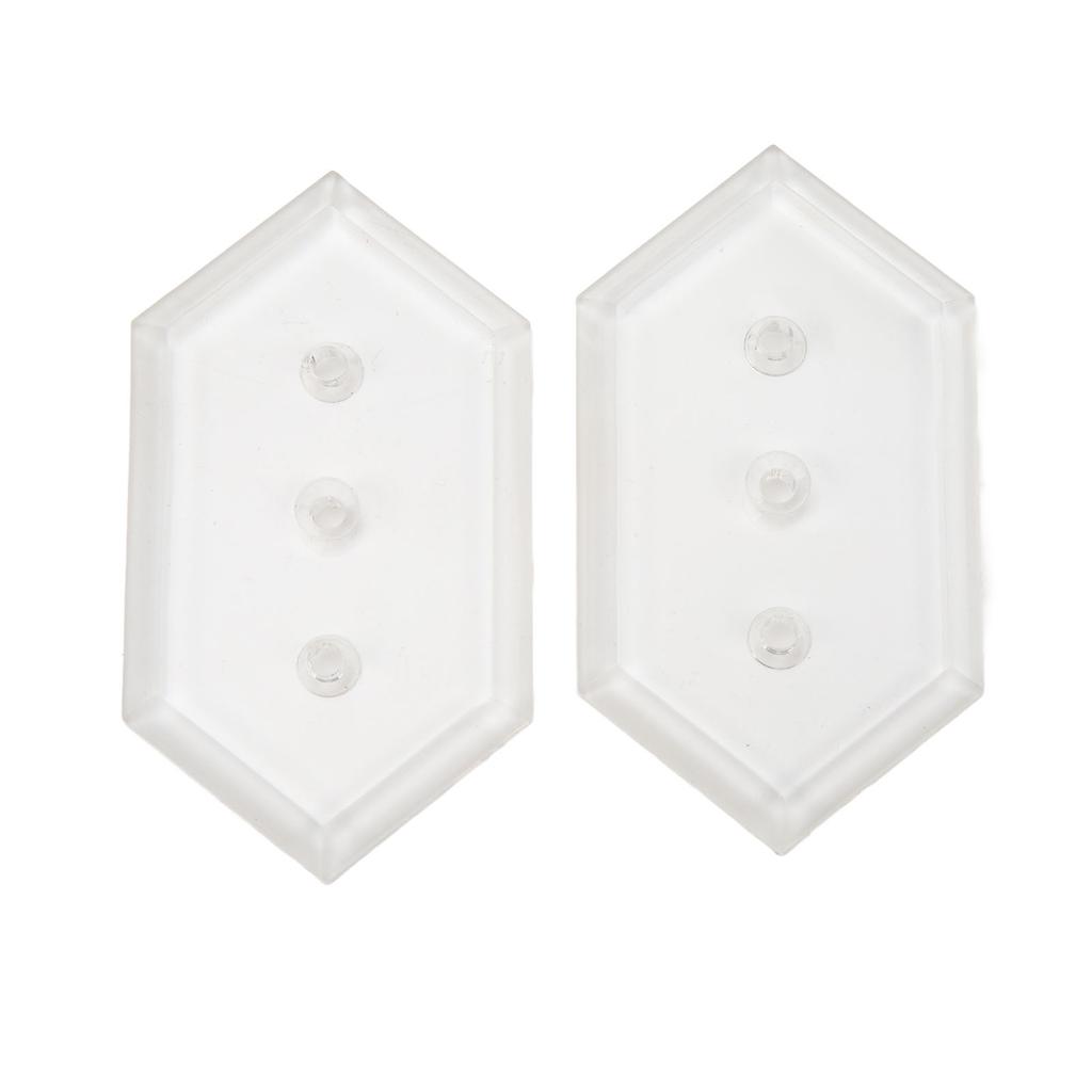 2 Sets Skateboard Hanger Wall Mounting Deck Rack Skateboarding Display and Storage Mount Kit Transparent