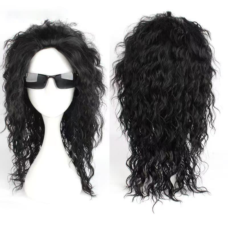 Michael Jackson Cosplay Wig With Long Curly Hair For Stage Performances And Dress Up