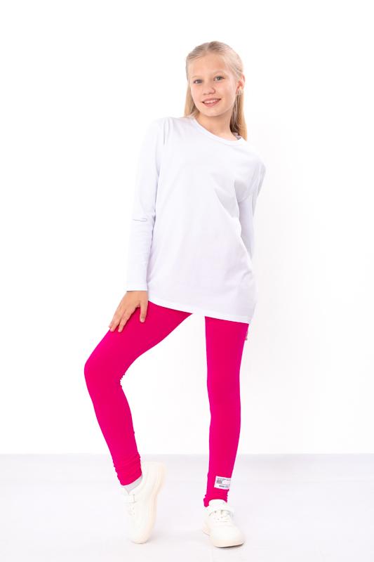 

Легінси для дівчаток – Еластична тканина Fullcra та принт, На будь-який сезон, 6000-036-33-1 HC 140 амаранту рожевого кольору