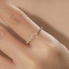 Sterling Silver Twist Series Open-End Zircon Ring Female Twin High Sense Little Finger Ring Little Finger Joint